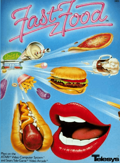 Fast Food box art for Atari 2600